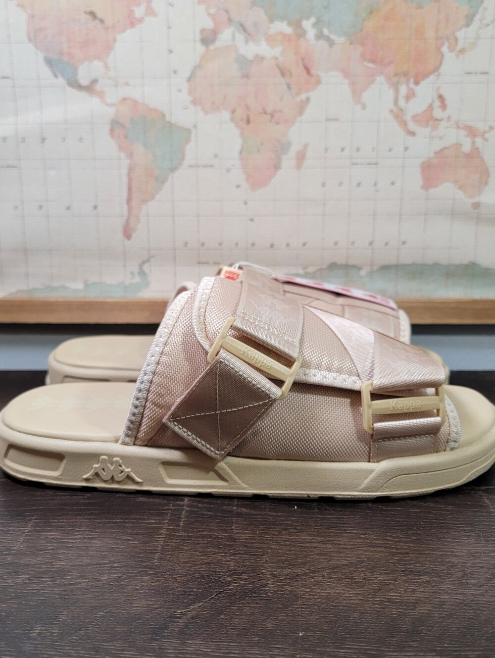 BRAND NEW KAPPA 222 Banda Mitel 1 Sandals In Beige Men's Size 13.0